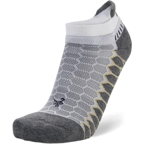 Unisex Adult Silver Compression Fit Performance No Show Athletic Running Socks - Picture 6 of 7